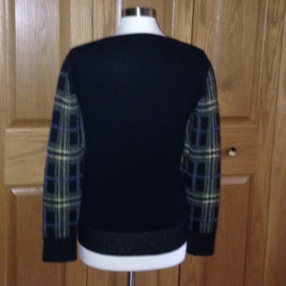 TOMAS MAIER -Plaid Wool/Cashmere Sweater -Like New - Picture 2 of 5